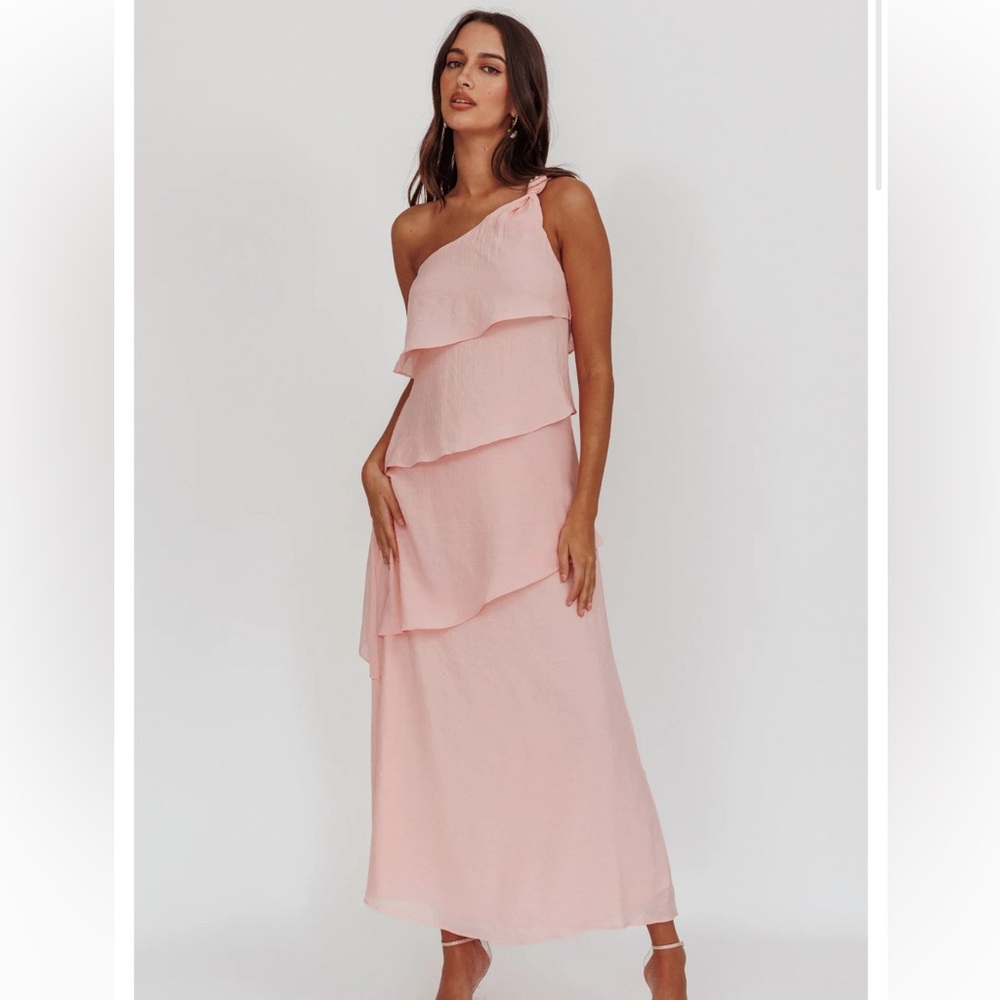 Selfie Leslie Pink One-Shoulder Dress